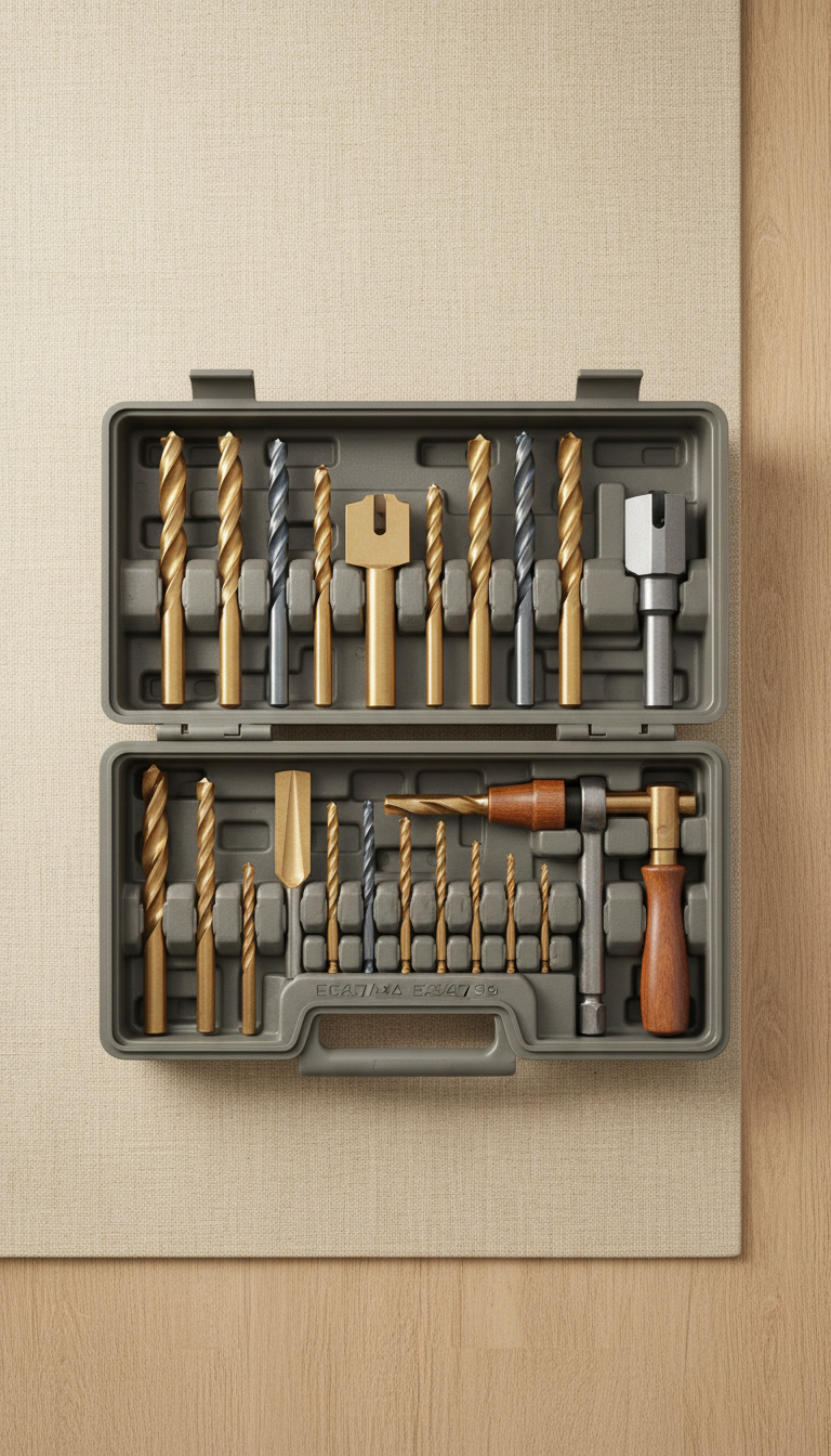 Modular Drill Bit Set Open Case